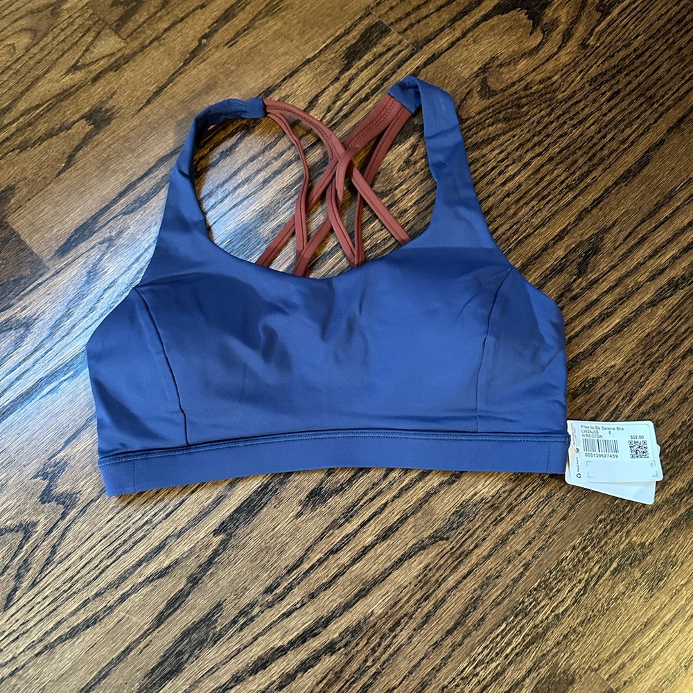 NWT Lululemon Free to be Serene Bra - size 6